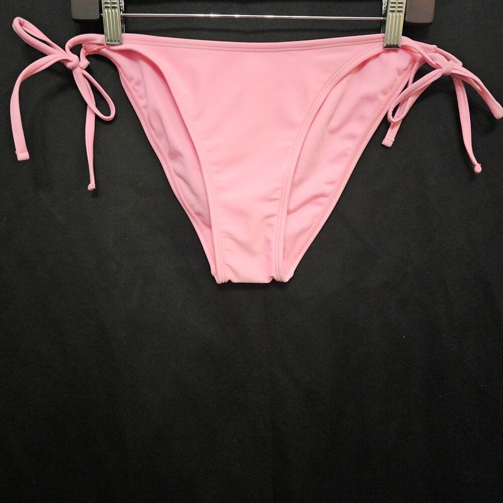 NWT Womens String Bikini Bottoms L Low-Rise Cheeky Coconut Girl Minimalist Beach